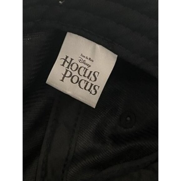 Hocus Pocus Hat Embroidered Black Velvet Disney Cap Sanderson Sisters Halloween - Picture 7 of 7